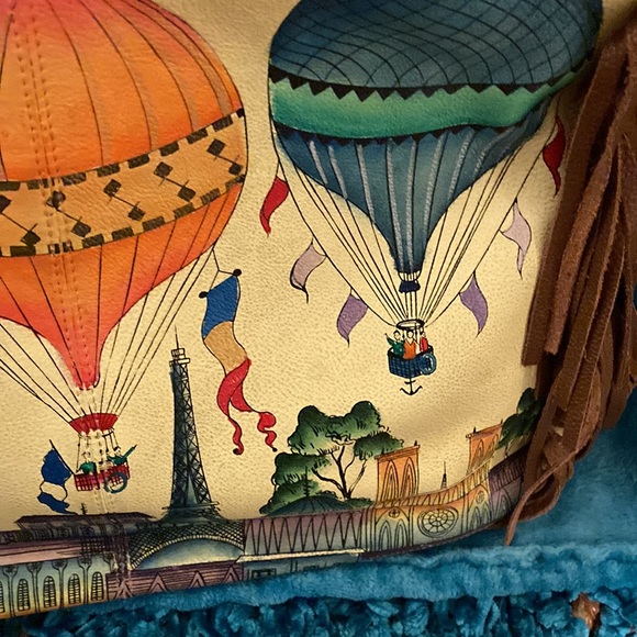 Anuschka hand painted leather Boho Purse - Picture 11 of 14